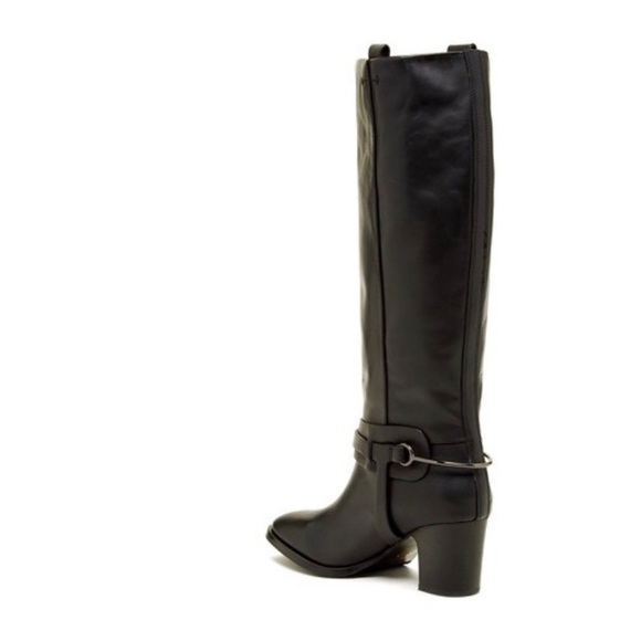 VINCE CAMUTO Signature Black Tazmin Riding Boots - Picture 2 of 10